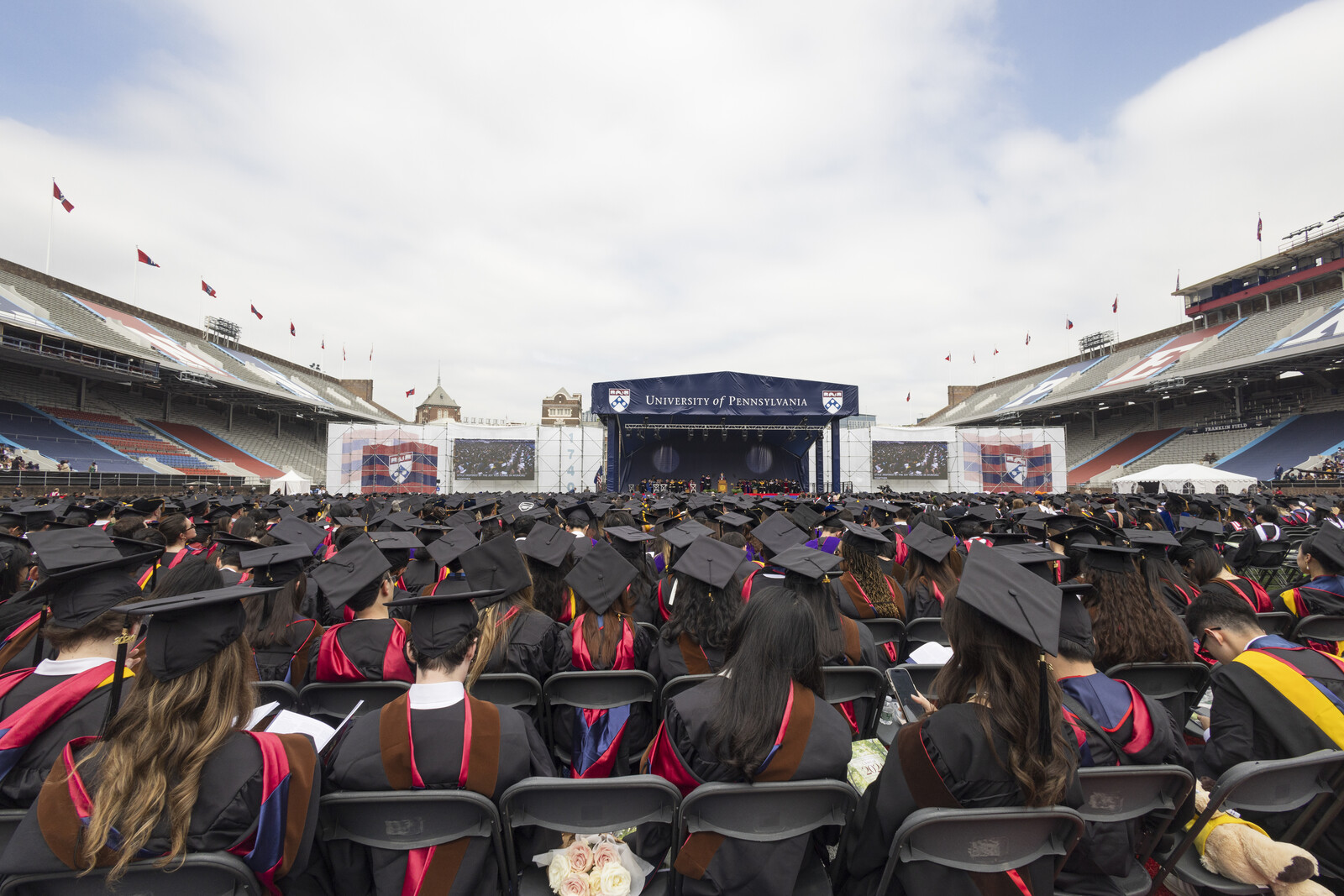 ceremony on Franklin field