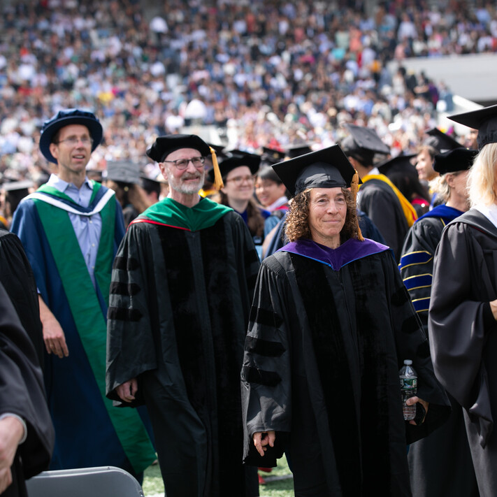 academic procession on franklin field